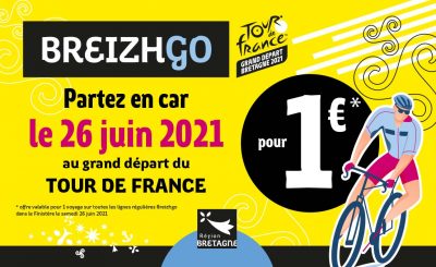 Transport breizhgo Tour de France première étape Brest Landerneau 26 juin 2021